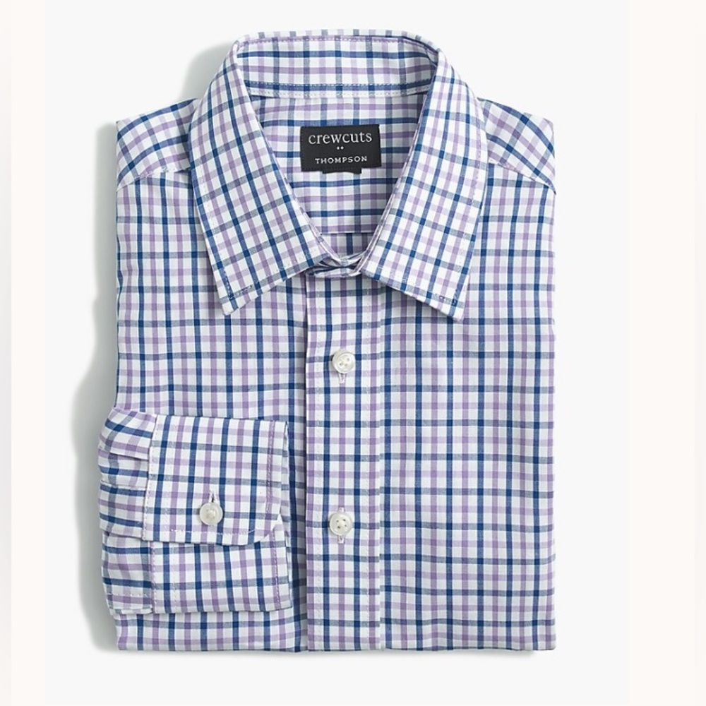 J. Crew Boys Long Sleeve Flex Thompson Button Down Shirt, size 8